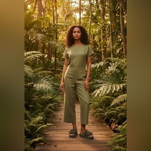 Farm Rio Womens Monstera Leaf Slides